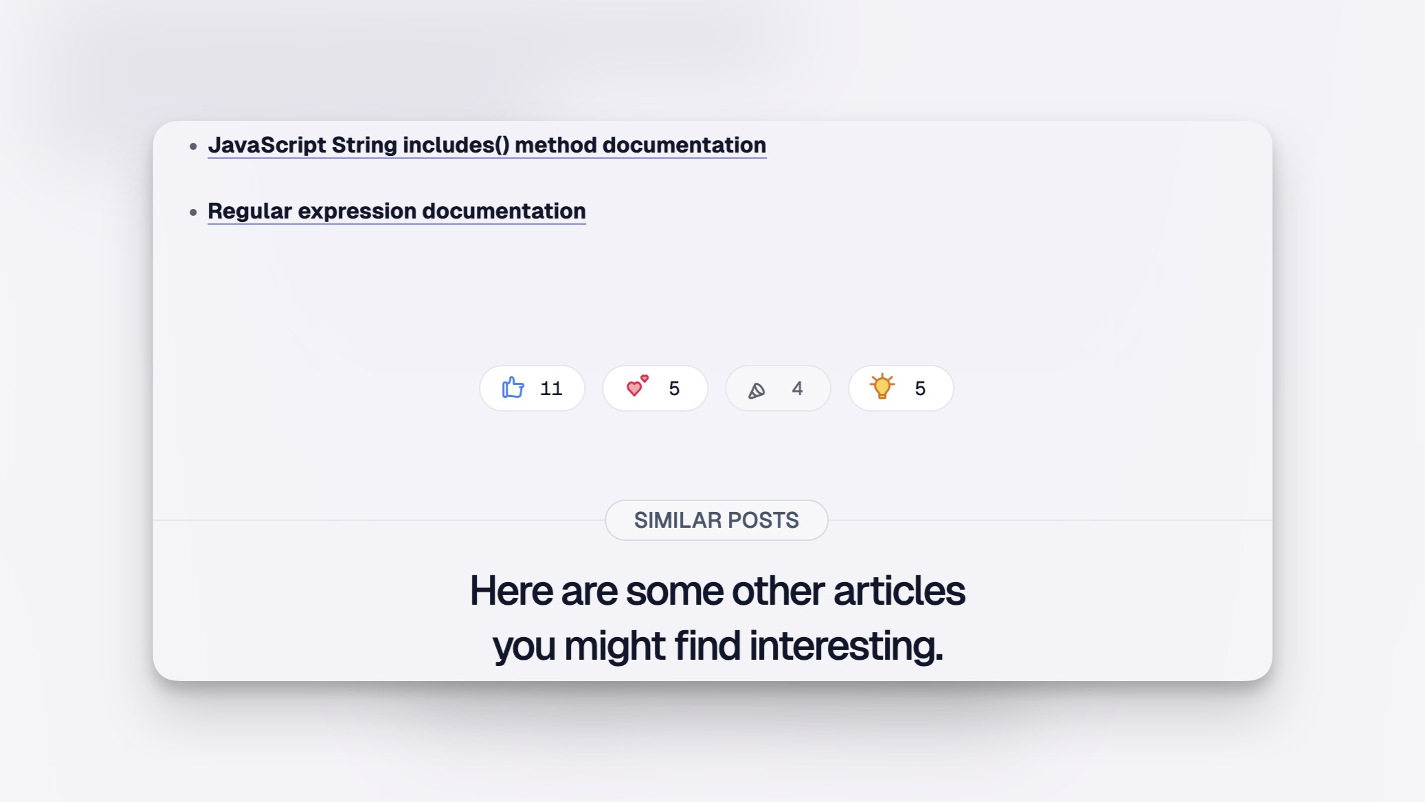 Article Reactions